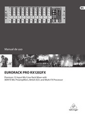 Behringer EURORACK PRO RX1202FX Manual De Uso