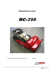 Timan RC-750 Manual De Servicio