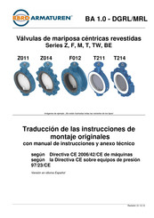 EBRO ARMATUREN T211 Serie Instrucciones De Montaje