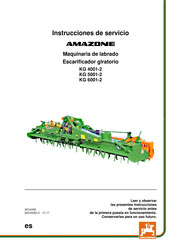 Amazone KG 4001-2 Instrucciones De Servicio