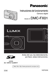 Panasonic DMC-FX01 Instrucciones De Funcionamiento