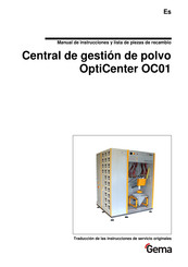 Gema OptiCenter OC01 Manual De Instrucciones Y Lista De Piezas De Recambio