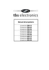 tbs electronics powersine 800-48 Manual Del Propietário