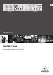Behringer MINIFEX FEX800 Manual De Uso