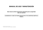 ATV DX 125 Manual De Uso