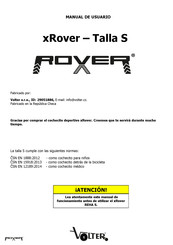 Volter ROXER xRover REHA S Manual De Usuario