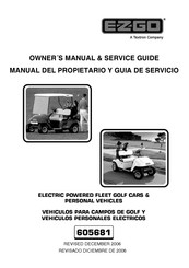 E-Z-GO PDS FREEDOM LE Manual Del Propietário