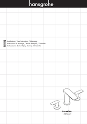 Hansgrohe PuraVida 15073 1 Serie Instrucciones De Montaje