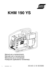 ESAB KHM 190 YS Manual De Uso