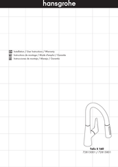 Hansgrohe Talis S 160 72815001 Instrucciones De Montaje