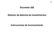 Elcometer 266 Instrucciones De Funcionamiento