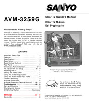 Sanyo AVM-3259G Manual Del Propietário