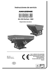 Amazone ZA-X Perfect 1402 Instrucciones De Servicio