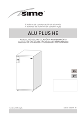 Sime ALU PLUS HE 720 Manual De Uso, Instalación Y Mantenimiento