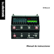 T.C. Electronic G-Natural Manual De Instrucciones