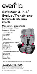 Evenflo SafeMax 3-in-1 Manual Del Propietário