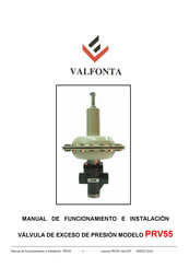 VALFONTA PRV55 Manual De Funcionamiento E Instalacion