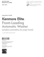 KENMORE ELITE 796.4198 Serie Manual De Uso Y Cuidado