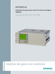 Siemens OXYMAT 64 Instrucciones De Servicio
