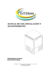 euterma Aruba 30 Ionizado Manual De Uso, Instalación Y Mantenimiento