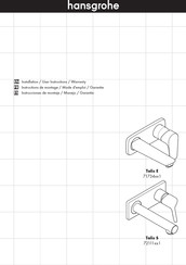 Hansgrohe Talis E 71734 1 Serie Instrucciones De Montaje