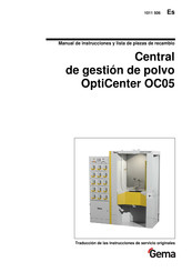 Gema OptiCenter OC05 Manual De Instrucciones Y Lista De Piezas De Recambio