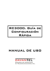 Davantel RC3000-OPT-2E1 Guía De Configuración Rápida