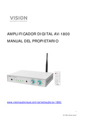 Vision AV-1800 Manual Del Propietário