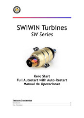 Turbojet Engine SWIWIN Turbines SW 60 Manual De Operaciones