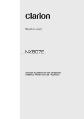 Clarion NX807E Manual Del Usuario