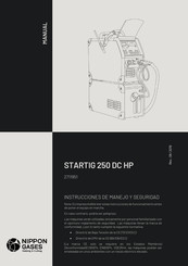 Nippon Gases STARTIG 250 DC HP Instruccionesde Manejo Y Seguridad
