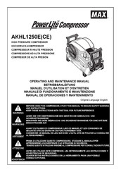 Max PowerLite AKHL1250CE Manual De Operaciones Y Mantenimiento