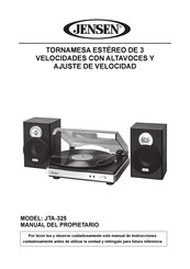 Jensen JTA-325 Manual Del Propietário