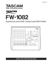 Tascam FRONTIER FW-1082 Guia De Instalacion