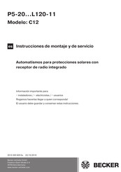 Becker C12 Instrucciones De Montaje Y De Servicio