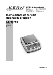 KERN PFB 1200-2 Instrucciones De Servicio