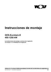 Wolf GKS-Eurotwin-K 450 Instrucciones De Montaje