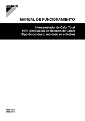 Daikin VAM150FC Manual De Funcionamiento