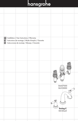 Hansgrohe 06607000 Instrucciones De Montaje / Manejo / Garantía