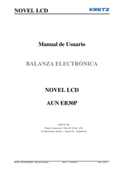 Kretz NOVEL LCD AUN EB30P Manual De Usuario