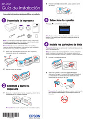 Epson XP-702 Guia De Instalacion