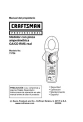 Craftsman professional 73756 Manual Del Propietário