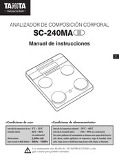 Tanita SC-240MA Manual De Instrucciones