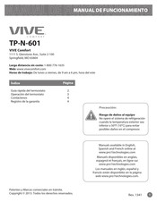 Vive Comfort TP-N-601 Manual De Funcionamiento