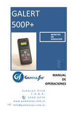 Gammasys GALERT 500P+ Manual De Operaciones