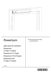 GEZE Powerturn Instrucciones De Montaje