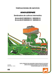 Amazone GreenDrill GD500-H Instrucciones De Servicio