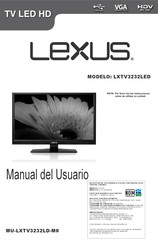 Lexus LXTV3232LED Manual Del Usuario