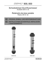 GEMÜ 822 Instrucciones De Montaje