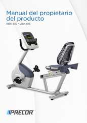 Precor RBK 615 Manual Del Propietario Del Producto